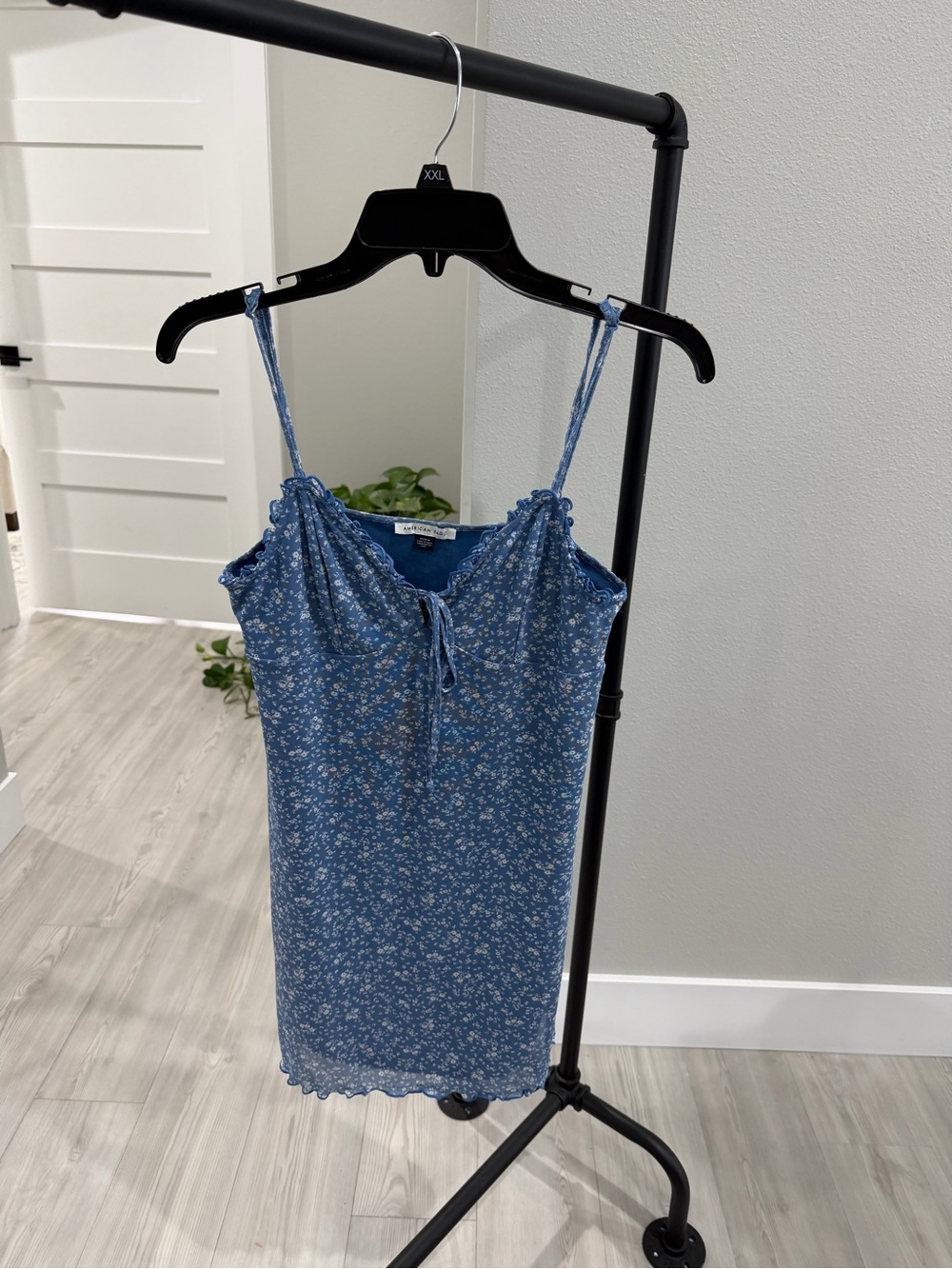 American Eagle Outfitters Blue Floral Slip Dress